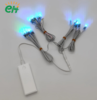 Kit de tissu en fibre optique LED à commande par bouton RGB en plastique pour vêtements phosphorescents et costumes de festival DIY