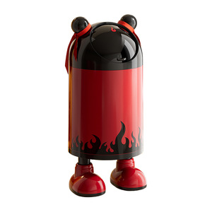 Nezha Robot Trash Can 16L Cylindrical Indoor With <b>Sliding</b> Lid For Living Room Kitchen - Product Image 2