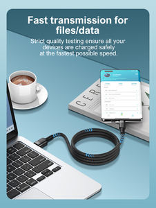 Cable <span class=keywords><strong>de</strong></span> Carga Rápida LDNIO LS352Q 120W Tipo C 3A, Cable <span class=keywords><strong>de</strong></span> Datos Anti-Doblez <span class=keywords><strong>de</strong></span> 2M para Teléfono Móvil, <span class=keywords><strong>Precio</strong></span> al por Mayor - Product Image 4