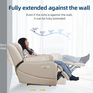 Modern Fabric Power Reclining 3 Seater Couch With USB Ports Living Room Furniture Set Wholesale Recliner 260422 Modern Fabric Po - Product Image 3