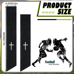 HUACHEN Fascia da Polso Regolabile in Microfibra Waffle con Logo Ricamato Personalizzato, MOQ Ridotto, 300-400gsm, per Football Americano - Product Image 1