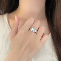 Anello Minimalista con Diamante Coltivato in Laboratorio, Taglio Ovale, Fascia Larga, in Oro Bianco 18K, per Uomo