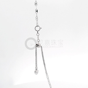 Collar Ajustable de Platino Pt950 Blanco Pulido con Incrustaciones de Estrellas, Brillante y Delicado, para Uso Diario en Mujeres - Product Image 3
