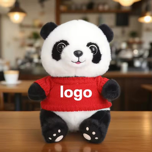 Vente en gros de poupées douces Kawaii, <span class=keywords><strong>t</strong></span>-shirts personnalisés avec logo, vêtements, pulls, jouets en peluche panda, animaux en peluche, cadeaux pour enfants - Product Image 3