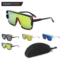 Ins Hot Steampunk lunettes De soleil femmes miroir sport lunettes De soleil hommes Uv400 Punk nuances coloré mode lunettes Gafas De Sol