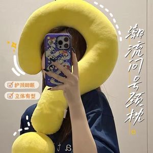 หมอนรองคอรูปตัวยู 28x26x14 ซม. หมอนรองคอสำหรับเดินทาง ใช้ในรถยนต์ สำนักงาน ช่วยรองรับการนอนหลับ หมอนรองศีรษะเพื่อความสบาย - Product Image 2