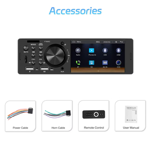 Radio para Auto Podofo de 4'' 1 Din con Carplay y Android Auto, BT, FM, USB, Carga Rápida, Reproductor MP5, Autoradio, ODM, OEM - Product Image 6