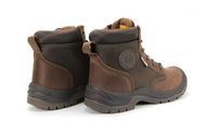 Bottes de sécurité pour le travail d'automne en plein air norme européenne embout en acier mode respirant cuir supérieur caoutchouc usage industriel