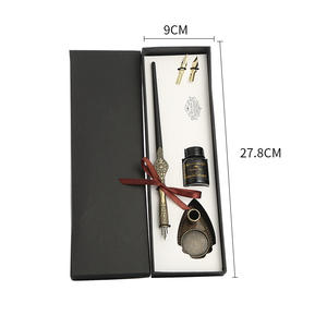 Pluma Estilográfica de Vidrio con Diseño de Dibujos Animados para Práctica de Caligrafía en Inglés, para Estudiantes y Adultos, Material de Papelería - Product Image 1