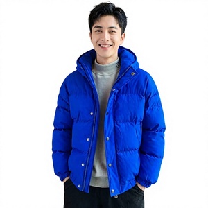 Veste bomber matelassée en toile pour homme, mode d'hiver, design personnalisé, respirante, séchage rapide, style streetwear - Product Image 1