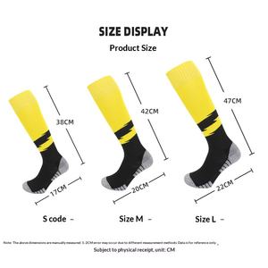 Chaussettes de football longues pour hommes, respirantes, absorbant la transpiration, durables, avec semelle coussinée, pour l'entraînement des joueurs de football - Product Image 2