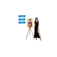 Cabine photo interactive pour mariage, miroir magique avec appareil photo et imprimante, kiosque photo