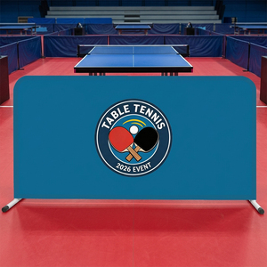Barrière de tennis de <span class=keywords><strong>table</strong></span> pour tournoi, impression publicitaire double face, tube galvanisé de 25 mm, plastique rétractable, logo personnalisé pour intérieur - Product Image 5