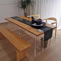 Pieds de table en acrylique transparent, supports multifonctionnels pour tables basses, tables d'îlot de cuisine