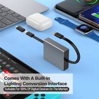 Cable de Datos Tipo-C a Tipo-C Retráctil con Logotipo Personalizado, Carcasa de Aluminio y PVC, 5A PD 60W, Conductor de Cobre Puro, para Auriculares de Computadora IOS