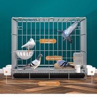 Cage à pigeons pliable en bois massif à deux étages, grande et extra-large, pour l'élevage domestique d'oiseaux, sans installation