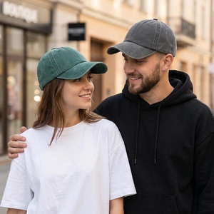 Gorra de Béisbol Personalizada con Logotipo, Unisex, Vintage, de 6 Paneles, de Algodón, Ajustable, sin Estructura, Estilo Dad Hat, Sólida, Desgastada, Lisa, Lavada, Deportiva - Product Image 3