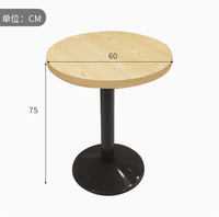 Meubles de restaurant de restauration rapide de style américain, ensemble de table et de chaises rondes pour les cafés et les combinaisons de banquettes