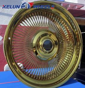 ล้อแม็กซ์โครเมียมแบบสปอค 4 ชิ้น รุ่นใหม่ ขอบ 22 นิ้ว สีทอง - Product Image 3