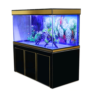 Groothandel 180 Gallon 15Mm Glazen Zeeaquarium Riftank Met Overloopdeksel En Standaard Met Aluminium Basis - Product Image 4