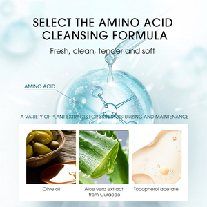 Limpiador <span class=keywords><strong>Facial</strong></span> Profundo y Refrescante con Aminoácidos, Sin Sensación de Tirantez, con Glicerina para Hidratación <span class=keywords><strong>Facial</strong></span> - Product Image 4