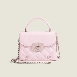 2025 nouveau style boucle en métal chaîne sac à main texture en relief petit sac carré sac pour femmes à la mode - Product Image 2