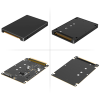 Adaptador M.2 B-Key SATA a IDE de 44 Pines, Carcasa de 2.5 Pulgadas, Convierte Unidades de Disco Duro M.2 NGFF SATA IDE PATA, Plástico