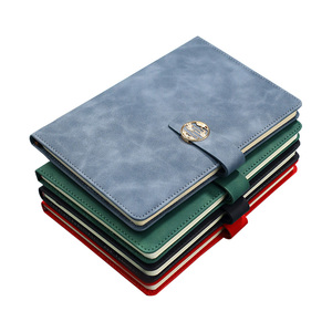 Tùy chỉnh A5 Kích thước chương trình nghị sự máy tính xách tay hardbound <span class=keywords><strong>leatherbound</strong></span> kế hoạch và nhật ký với nam châm khóa đồng bằng Tạp Chí - Product Image 2