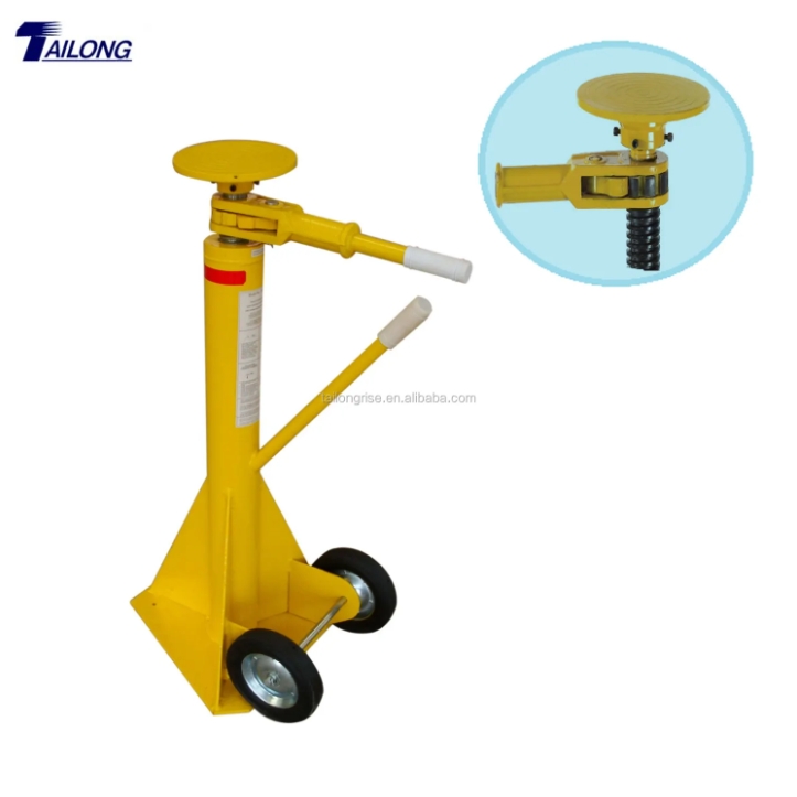 100,000 Lb Static Capacity Ratchet Beam Trailer Stabilizing Jack Stand Mechanical Type