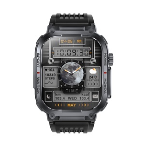 Rugged 3ATM Waterproof Smartwatch Men 2.02 Inch BT Call Heart Rate Flashlight Multi-Sport <b>Watch</b> Factory Wholesale - Product Image 1