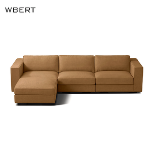 WBERT Usine Élégant Bois Massif Maddox Modulaire Canapé-Chaise Sectionnel Personnalisable Forme Spéciale Carré Élégant Décor Éponge - Product Image 1