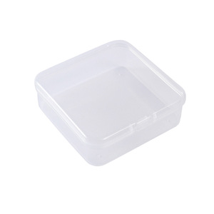Transparent <b>Plastic</b> Square <b>Storage</b> Box 8.5cm Jewelry Earplug Spare Parts Fishing Tackle Organizer With Lid Eco Friendly PP - Product Image 4