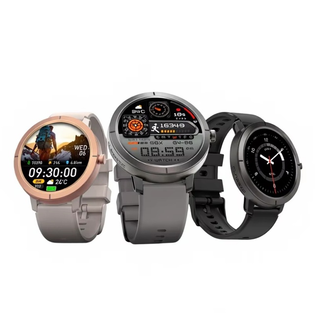 DM76 GPS Positioning Outdoor Sports Tracking Watch AMOLED Screen 5ATM Waterproof Smart Watch Sleep Activity Tracker 5-Day