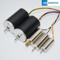 Kustom kinerja tinggi 8mm 6 V-12 v poros ganda Mini DC berongga cangkir Motor mikro tanpa inti Motor untuk Robot mainan