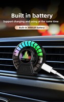 Diffuseur d'arômes solides pour grille d'aération de voiture, lampe d'ambiance musicale rythmique, commande vocale, chargement USB