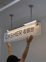 Boîte lumineuse LED murale personnalisée pour magasin de mode, 3000 lumens, haute luminosité, enseignes lumineuses durables