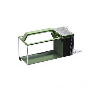 <span class=keywords><strong>Aquarium</strong></span> de bureau JSD avec filtre latéral, en acrylique ultra-transparent, pour poissons Betta, avec pompe à eau, thermomètre, lumière LED en option, plaque chauffante - Product Image 1