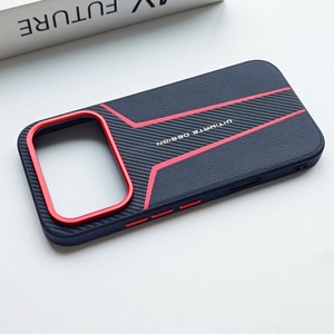 Funda Trasera de <span class=keywords><strong>Fibra</strong></span> de Carbono con Textura Mate de Cuero PU y Lente Metálica para Honor <span class=keywords><strong>600</strong></span> Pro / <span class=keywords><strong>600</strong></span>, Funda Antigolpes - Product Image 6