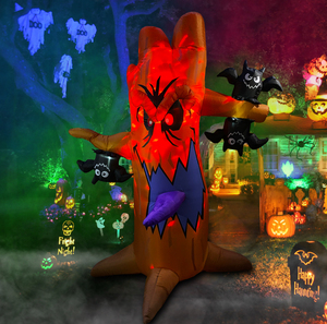 6FT ngoài trời ma ám sân trang trí Halloween Inflatable ma cây với đèn LED & bí ngô trang trí nội thất sân ngoài trời trang trí - Product Image 4