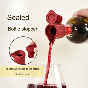 Wholesale Multi-Color Silicone <b>Wine</b> Bottle Cap for Cross-Border Hot-Selling Leak-Proof <b>Stopper</b> Vacuum Food-Grade Metal Seal - Product Image 3