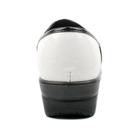 Sabots AEROCUSHION en Cuir Blanc PU pour Infirmières – Chaussures de Soin pour Femmes