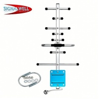 Meilleur kit d'antenne omnidirectionnelle WiFi 4G/LTE à gain élevé 15dBi 698-2700MHz Type N Impédance 50 Ohms Montage à vis Amplificateur de signal