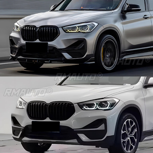 ตะแกรงกันชนรถยกสำหรับ BMW X1 lci F48 SUV 2020 2021สีดำเงา2022อุปกรณ์เสริมรถยนต์ - Product Image 5