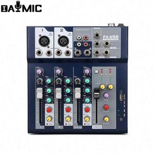 AOSHEN BT USB 사운드 인터페이스 <span class=keywords><strong>4CH</strong></span> 7 채널 미니 전문 오디오 파워 앰프 믹서 - Product Image 5