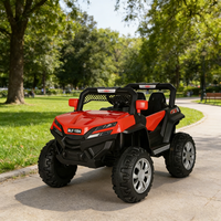 Mobil Plastik Off-Road Empat Roda untuk Anak-Anak, Remote Control 2.4G, Baterai, Harga Terjangkau, Multifungsi, Mainan Tunggang, Double