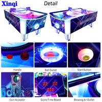 Offre Spéciale d'usine Simulateur de jeux vidéo à jetons Jeux de hockey incurvés Arcade Air Hockey Table