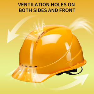 หมวกนิรภัย ABS แบบกำหนดเอง OEM ขายดี ทนแรงกระแทก หมวกแข็งสำหรับงานก่อสร้างอุตสาหกรรม สไตล์ยุโรป - Product Image 2