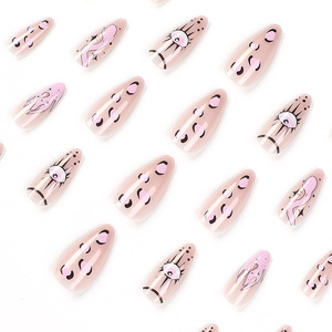<span class=keywords><strong>Uñas</strong></span> Postizas Acrílicas de Lujo Removibles con Diseño de Ojo de Serpiente y Llama, de Alta Calidad, Venta al Por Mayor - Product Image 3