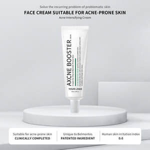 Crème Booster Anti-Acné Personnalisée à la Centella Asiatica <span class=keywords><strong>pour</strong></span> Peaux Grasses, Extrait d'Arbre à Thé, Baume Hydratant Éliminateur de Cicatrices d'Acné - Product Image 4
