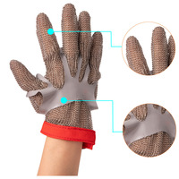 Gants anti-coupure A9 en acier inoxydable 316L SNELL, économiques et approuvés CE, pour les tâches de découpe manuelle